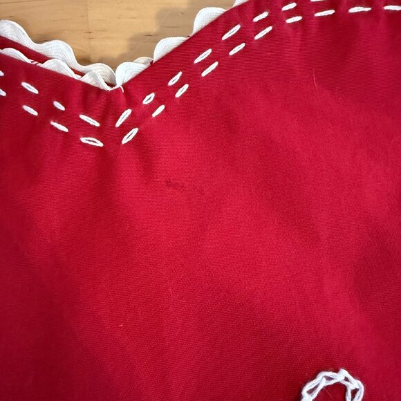 2006 Pottery Barn Kids Valentine Love Heart Placemats Embroidered Set of 4 - Picture 10 of 10